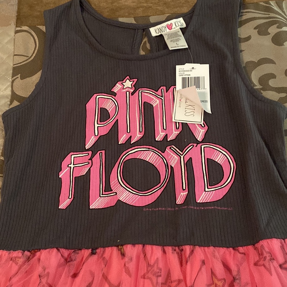 Pink Floyd Rock Knit Tee Skirt Dress - Picture 3 of 7